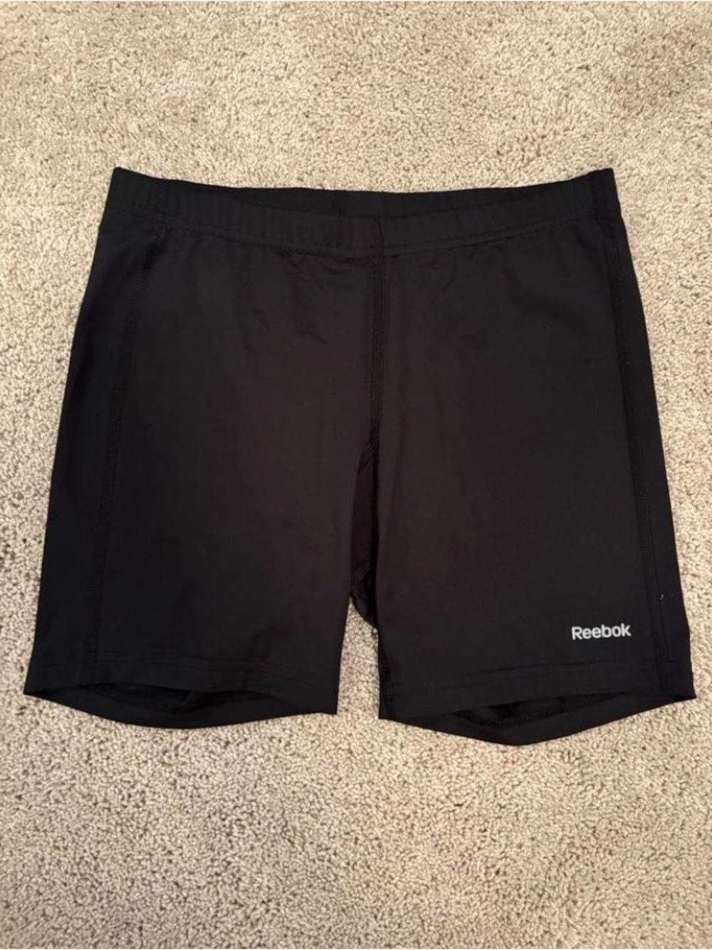 Reebok Black Compression Shorts with Logo